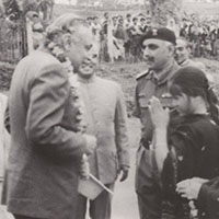 Brigadier Hari Singh with Governor of Assam at Along in 1969