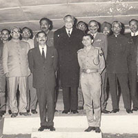 Brigadier Hari Singh with Governor of Assam at Along in 1969